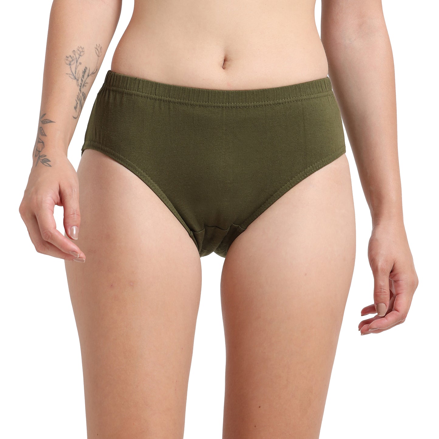 DUJE-Women’s Plain Panties -3-Pack Combo – Green, Pink & Blue