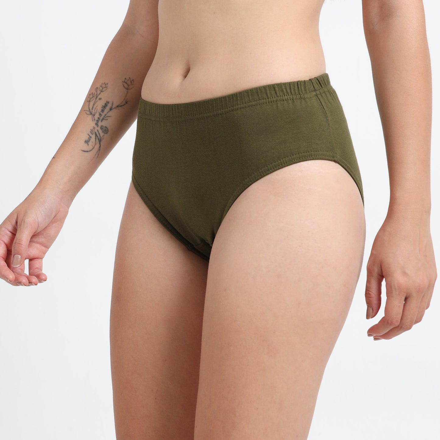 DUJE-Women’s Plain Panties -3-Pack Combo – Green, Pink & Blue