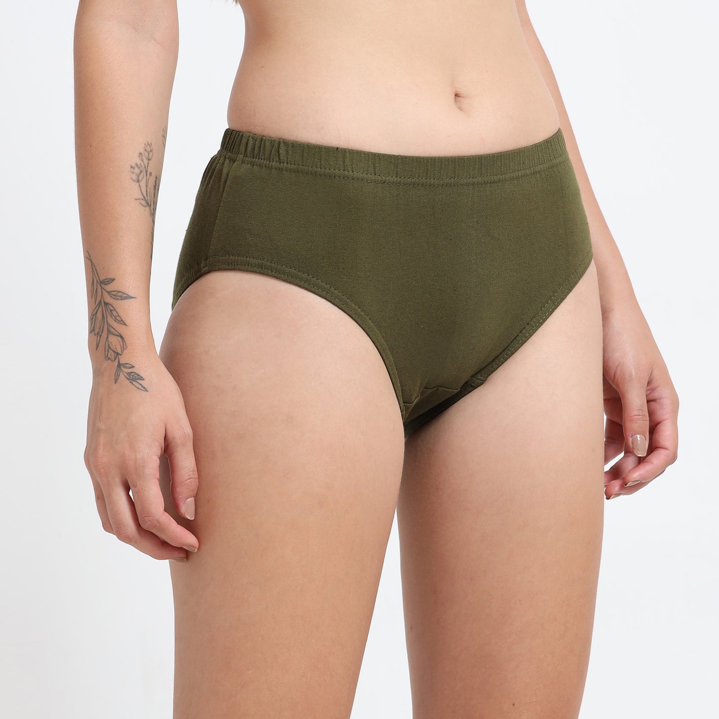 DUJE-Women’s Plain Panties -3-Pack Combo – Green, Pink & Blue