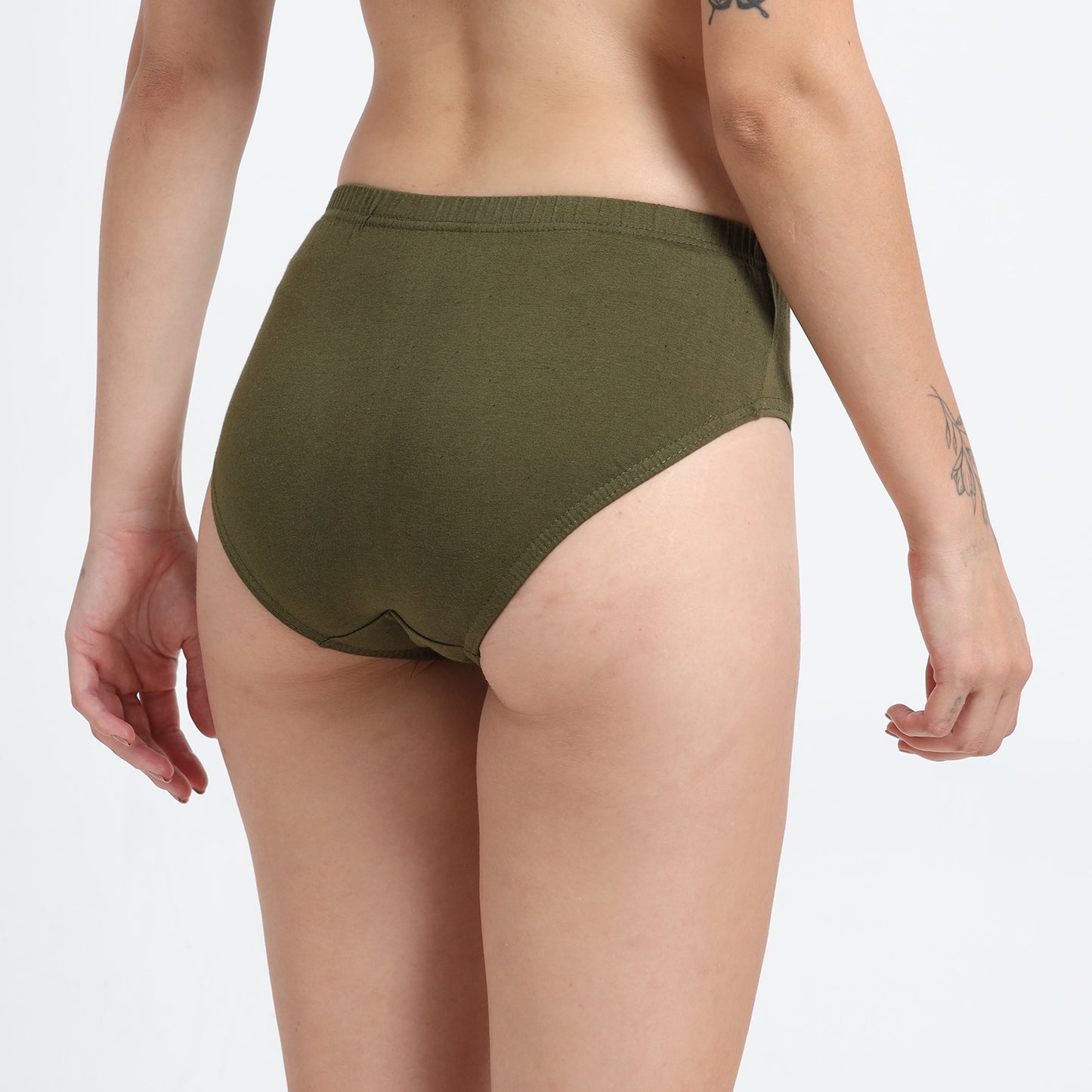 DUJE-Women’s Plain Panties -3-Pack Combo – Green, Pink & Blue