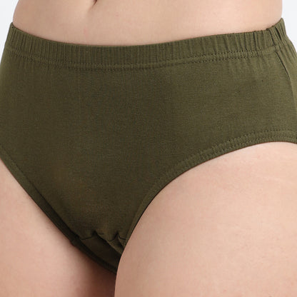 DUJE-Women’s Plain Panties -3-Pack Combo – Green, Pink & Blue