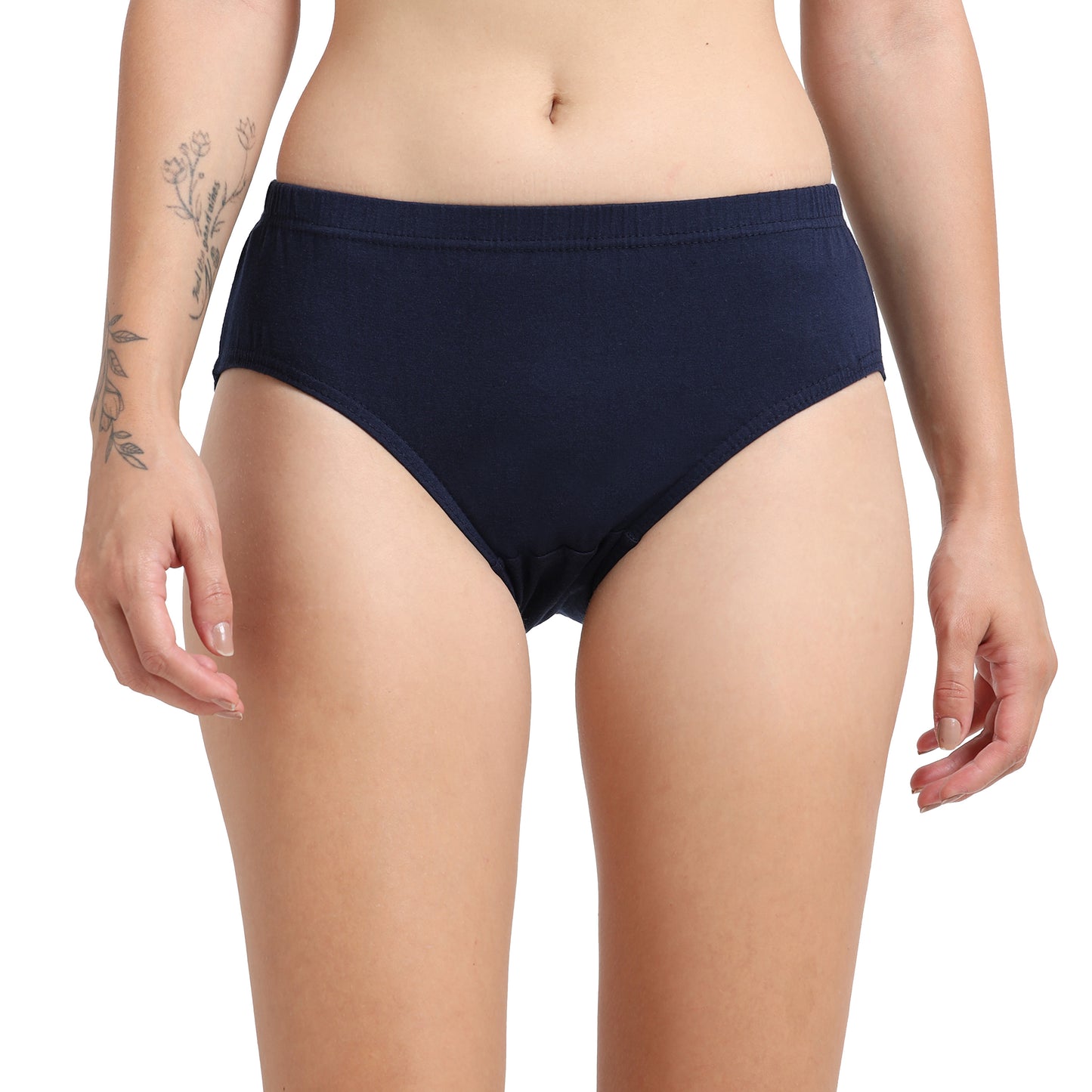 DUJE-Women’s Plain Panties -3-Pack Combo – Green, Pink & Blue