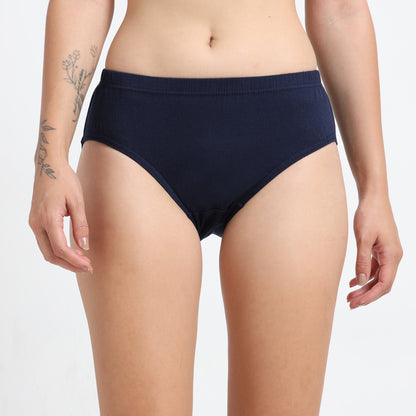 DUJE-Women’s Plain Panties -3-Pack Combo – Green, Pink & Blue