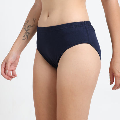 DUJE-Women’s Plain Panties -3-Pack Combo – Green, Pink & Blue