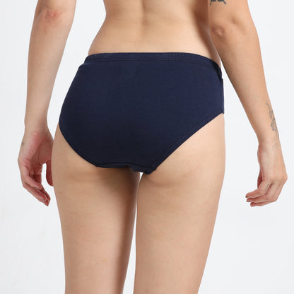 DUJE-Women’s Plain Panties -3-Pack Combo – Green, Pink & Blue