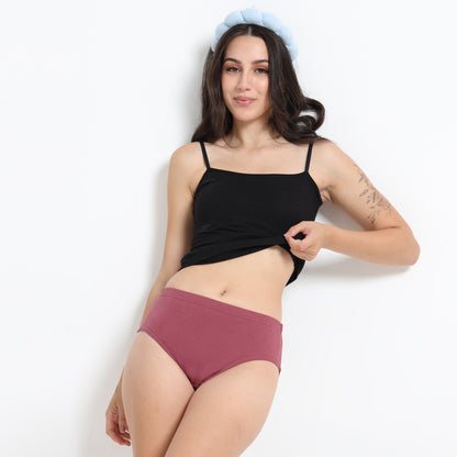 DUJE-Women’s Lycra Panty-Inner Elastic-1-Piece – Dark Purple