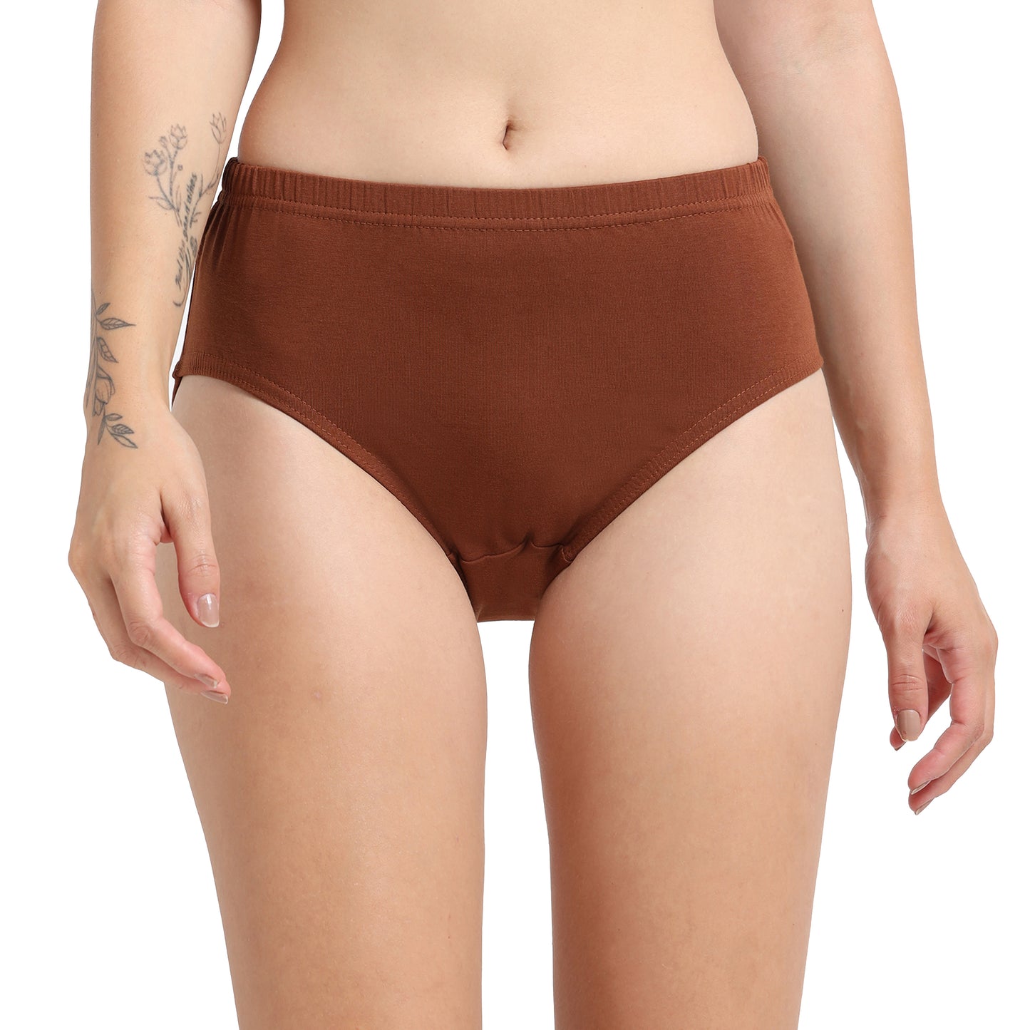 DUJE-Women’s Lycra Panty IE (1-Piece – Brown)