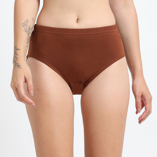 DUJE-Women’s Lycra Panty IE (1-Piece – Brown)