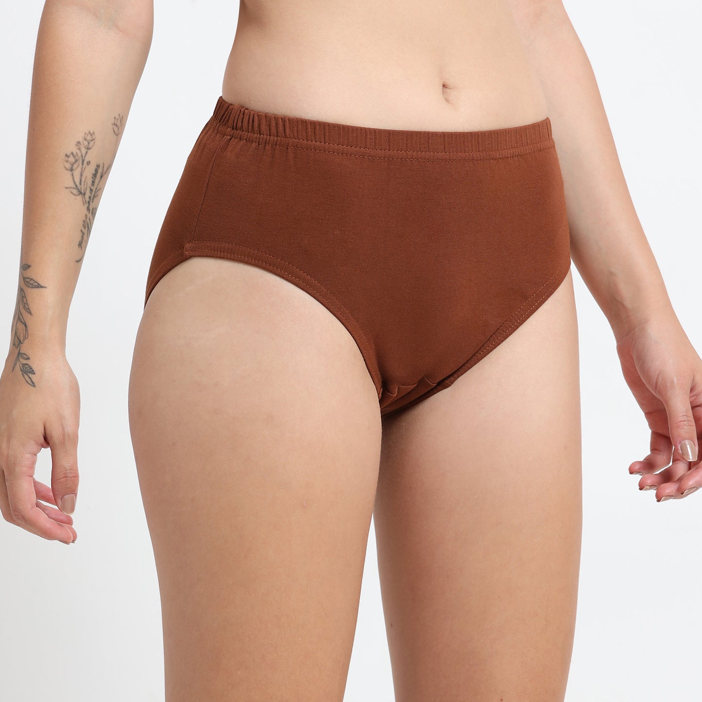 DUJE-Women’s Lycra Panty IE (1-Piece – Brown)