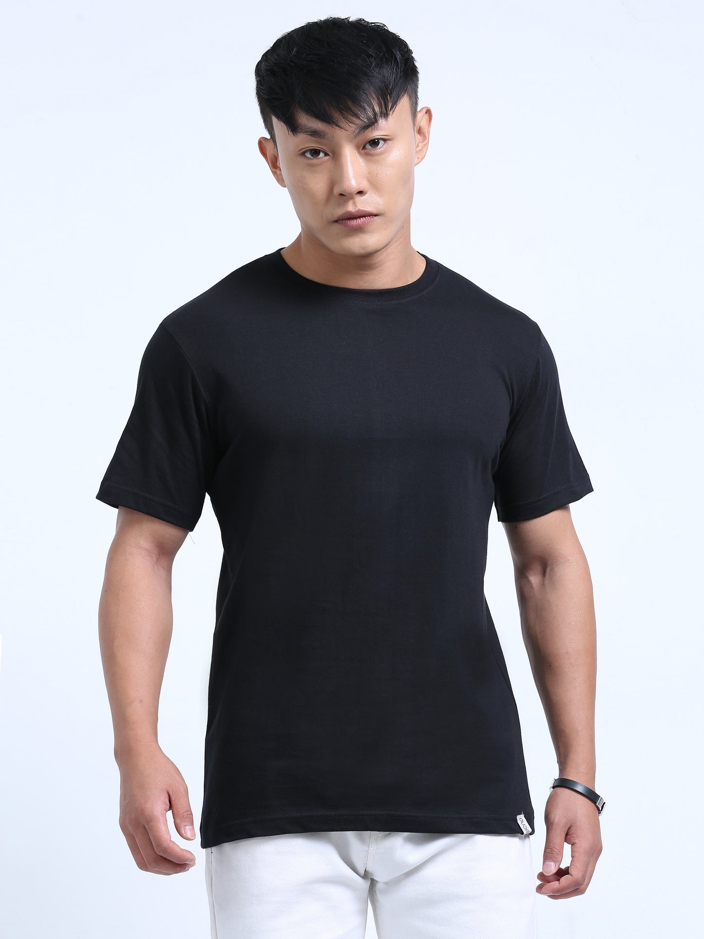 DUJE- Men's Daily Wear T-Shirt | Black