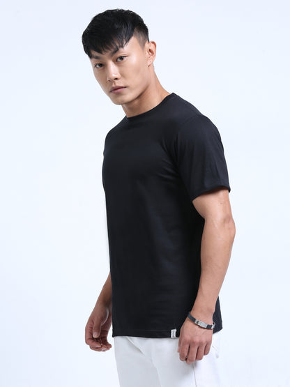 DUJE- Men's Daily Wear T-Shirt | Black