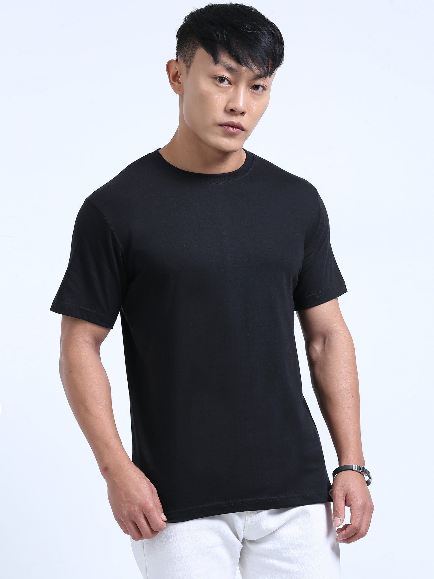 DUJE- Men's Daily Wear T-Shirt | Black