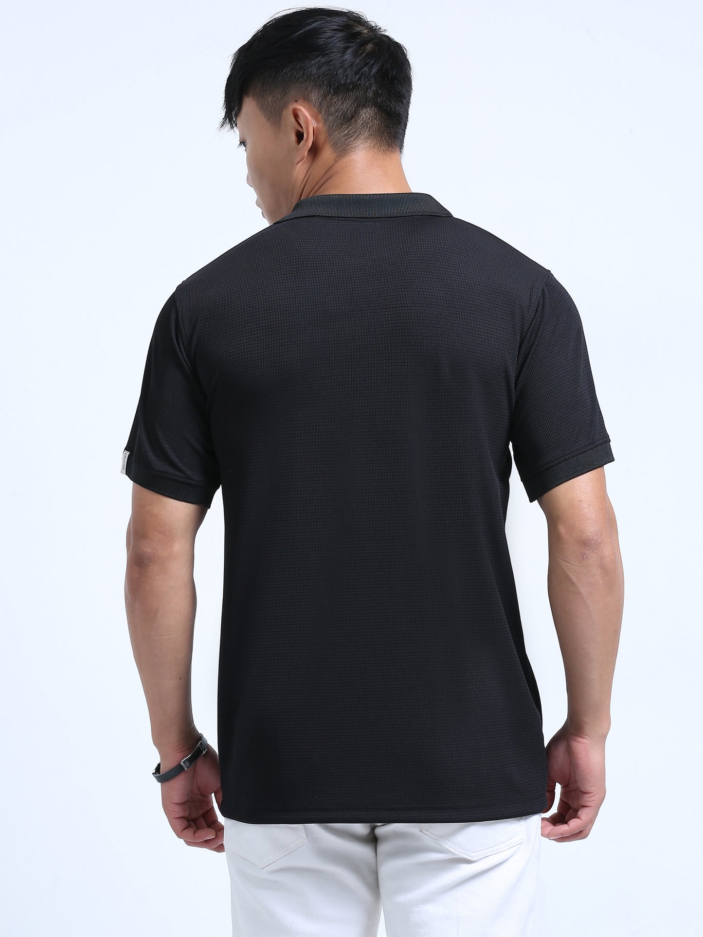 DUJE- Men's Black Polo T-Shirt
