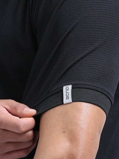 DUJE- Men's Black Polo T-Shirt