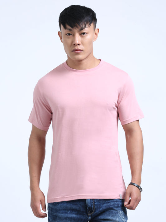 DUJE -Men's Daily Wear T-Shirt | Peach