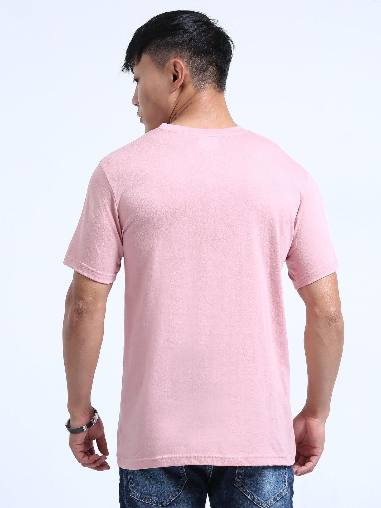 DUJE -Men's Daily Wear T-Shirt | Peach