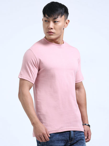 DUJE -Men's Daily Wear T-Shirt | Peach